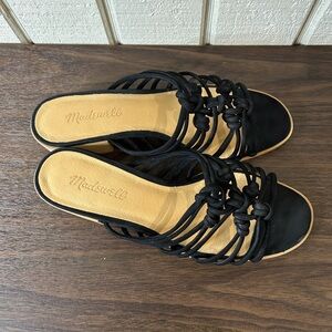Madewell Dakota Strappy Sandals, size 7.  Scuff on toe area, see pictures.